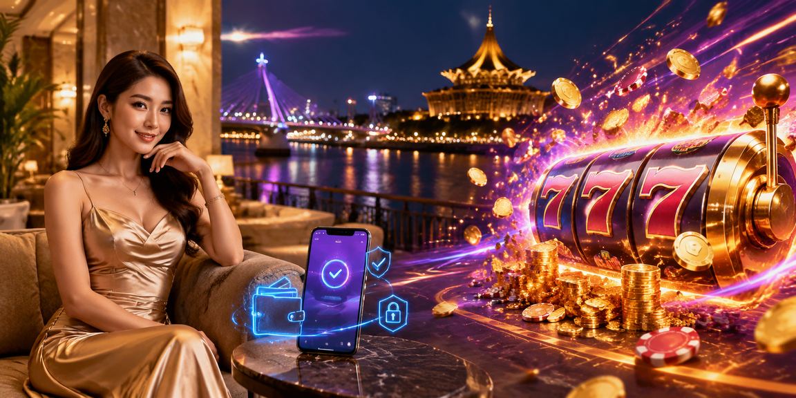Pemain memainkan slot 26000 melalui aplikasi Android di Kuching