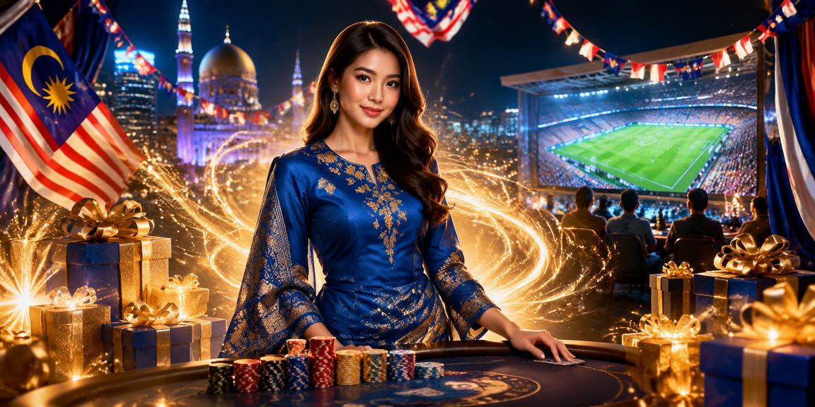 Wanita berbaju kurung menyemak odd pertaruhan bola sepak di Selangor